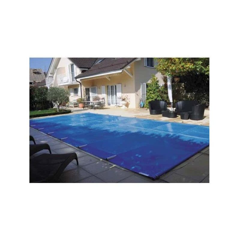 Bâche à barres piscine Perfect - Modèles: Pour piscine 7 x 4 m - Couleur: Anthracite/beige