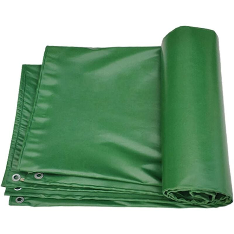 Umnuou - Bâche à bûches épaisse ultra résistante vert - 3m x 4m