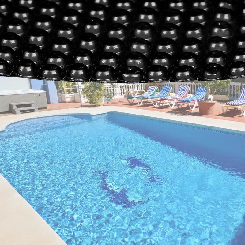 Bigb - Bache à bulles noire pour piscine ronde 3m60 140µ