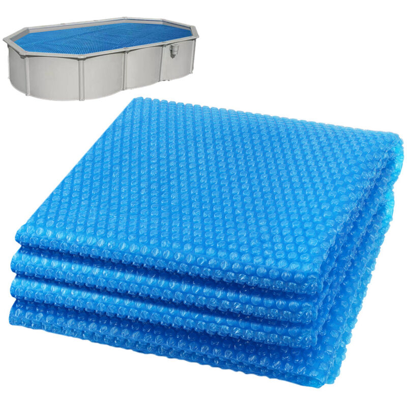 Bâche à bulles piscine rectangulaire 800x400cm bleu - 120µm - découpable - bâche solaire film chauffant couverture thermique - Vounot