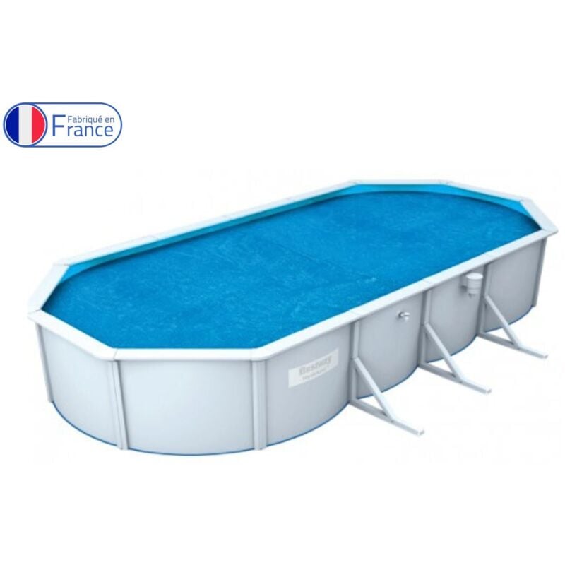 BESTWAY Bâche à bulles ovale 490x350cm pour piscine Hydrium 500x360x120cm