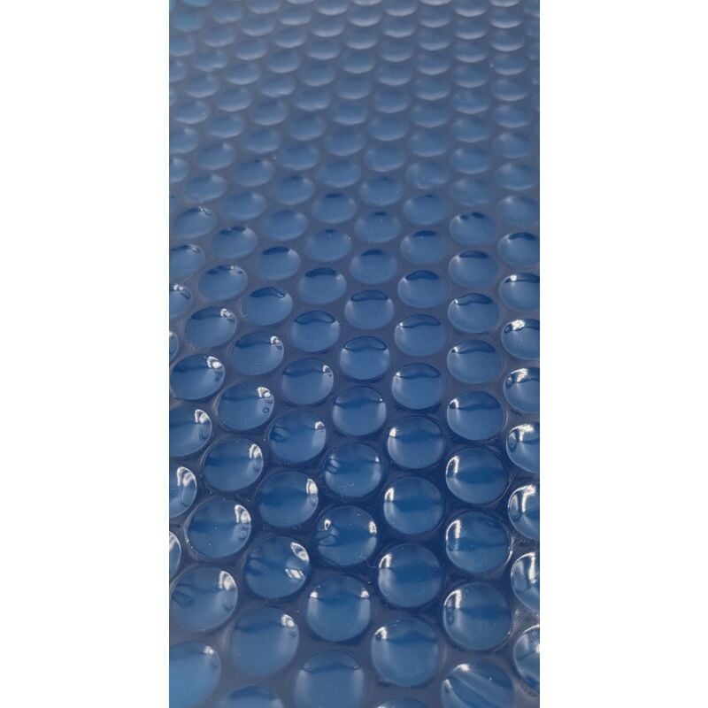 Bâche à Bulles Piscine Eco-Responsable Ovale 730 x 370 cm - ecofilm Bleu Nuit 180 microns - Fabrication Française - Direct Usine - Dark Blue