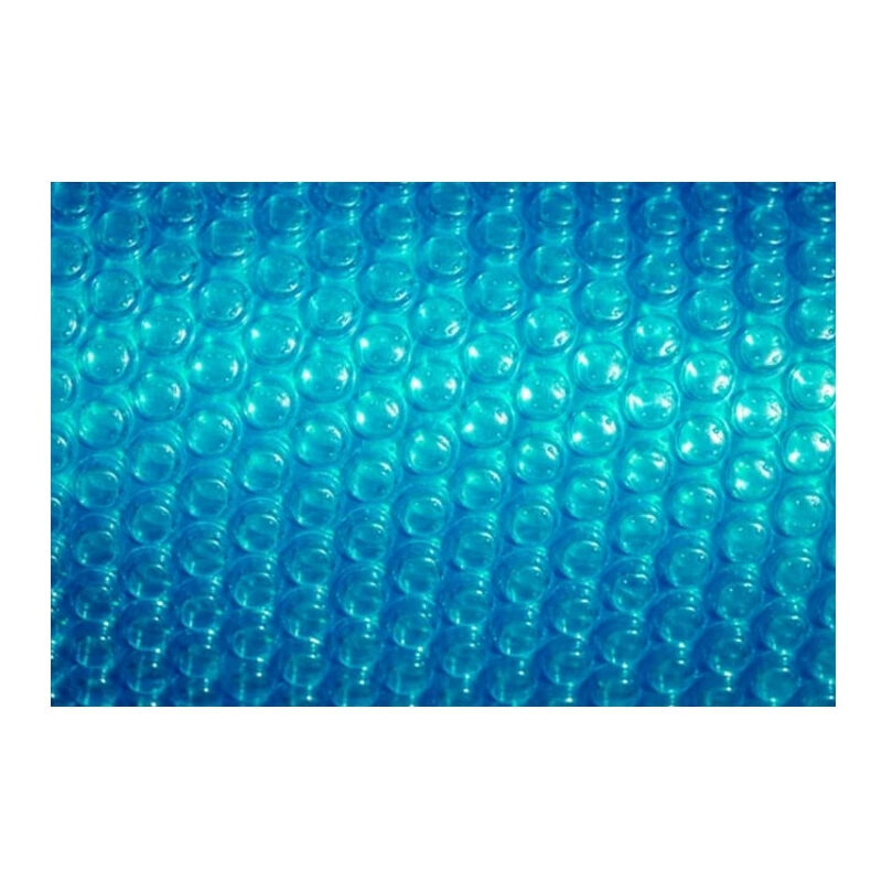 Bâche à bulles Eco+ sur mesure - Taille piscine: Rectangulaire 7 x 4 m - Couleur et épaisseur de la bâche: Eco + Bleu 400 microns