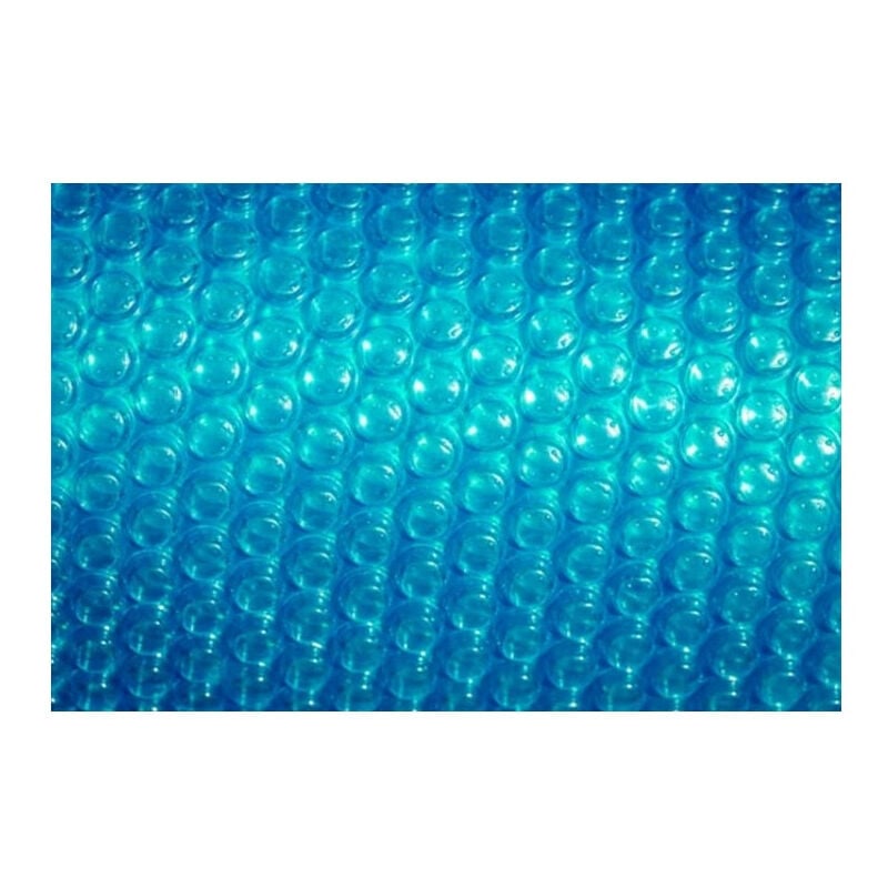 Bâche à bulles Eco+ sur mesure - Taille piscine: Rectangulaire 10 x 5 m - Couleur et épaisseur de la bâche: Eco + Bleu 400 microns