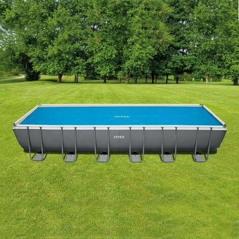 Bâche à bulles Intex pour piscines de 7,32 x 3,66 m - Bleu