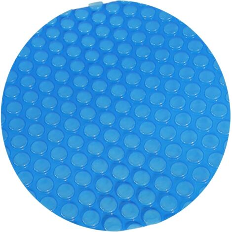 Bâche à Bulles pour Piscine, de piscine familiale ronde 1,2 5,5 m diamètre, couverture solaire bleue, film isolant bulles pliable, piscines gonflables intérieures et extérieures, anti -