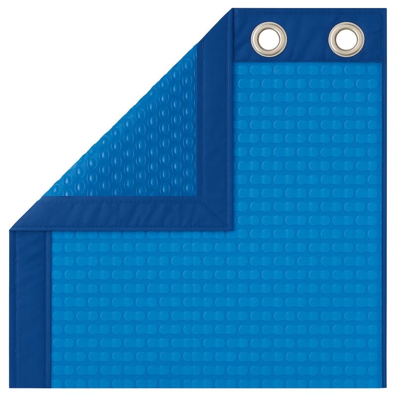 Bâche à Bulles Piscine 11x5 m GeoBubble Dark Blue 500 microns - Bordée 4 côtés - Oeillets Posés et Bâchette de Protection