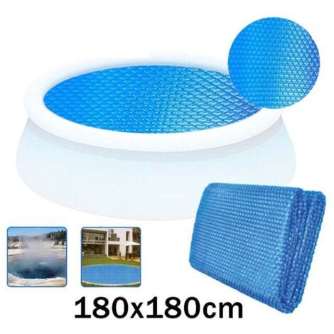 Bâche à bulles ronde 180cm pour piscine - Bleu-RAPANDA