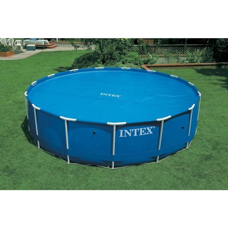 Bâche à bulles pour piscines rondes Intex 3.66 m - Bleu