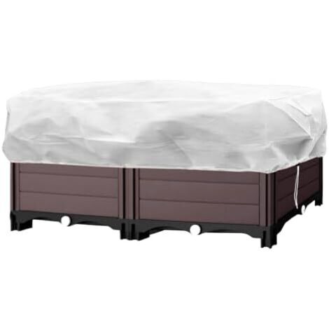 Bâche anti-gel pour d'extérieur, 150 x 40 45 cm, Housse hivernale réutilisable en tissu non tissé jardinières extérieures -