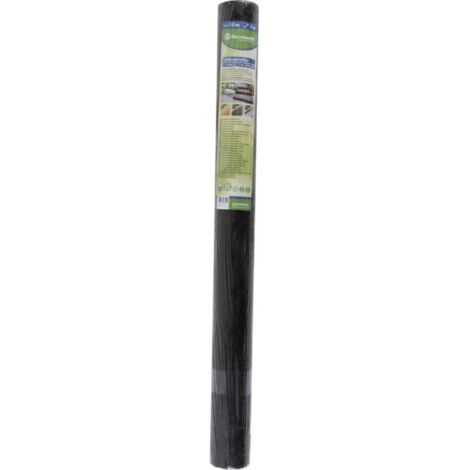 Bache anti mauvaise herbes 1x15m 90g/m2 gris foncé Rolle