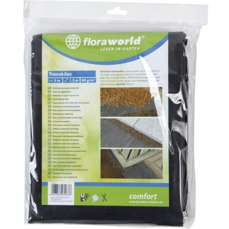 Bache anti mauvaise herbes 1x5m 90g/m2 gris foncé Rolle