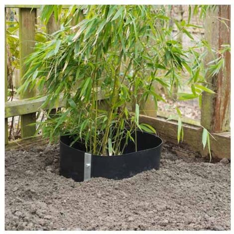 Nature Feuille de barrière de racine rhizome 0,7 x 3 m/0,7 x 5 m HDPE Noir