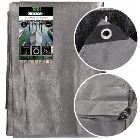 Bâche argentée 3 x 4 m 130 g/m²