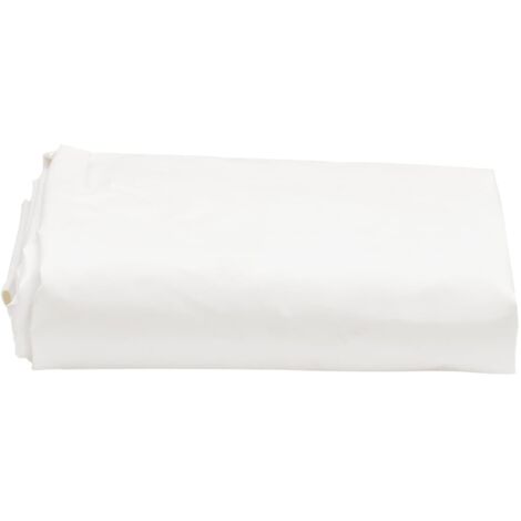 Bâche  Bâche de protection  Bâche universelle blanc 5x8 m 650 g/m² CFW15094