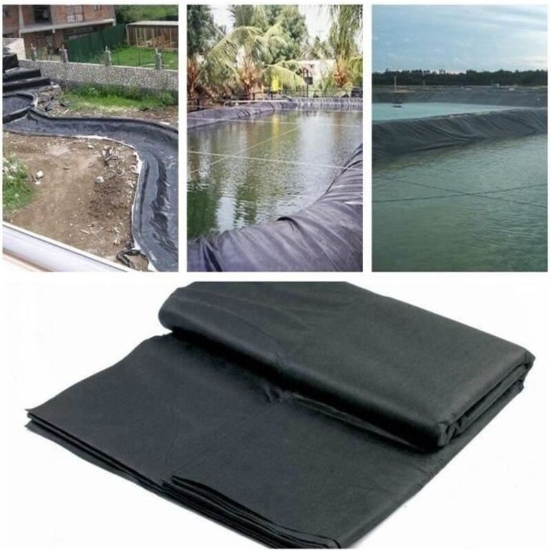 Bâche bassin-5X4M-Epaisseur 0.12mm-PVC Membrane Imperméable Réservoir Étang Pisciculture Wir7