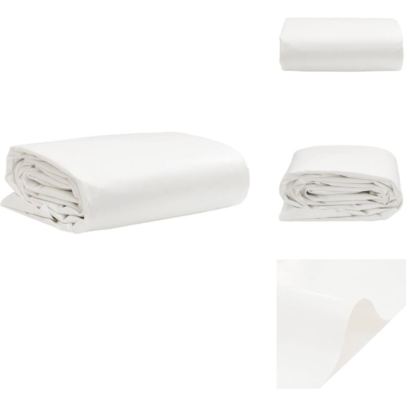 Bâche blanc 2,5x3,5 m 650 g/m² - Couverture Extérieure - Bâche Imperméable - Bâche Protectrice - Bâche Multifonction - Bâche Voiture