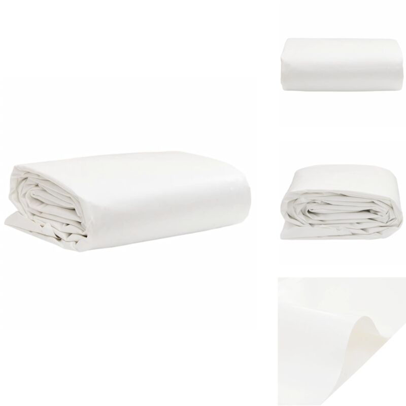 Bâche blanc 3x3 m 650 g/m² - Couverture Imperméable - Bâche Protectrice - Bâche Multifonction - Bâche Extérieure - Bâche Voiture