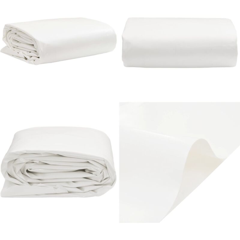 Vidaxl - Bâche blanc 4x4 m 600 /m² - Couverture Imperméable - Bâche Protectrice - Bâche Extérieure - Bâche Multifonctionnelle - Bâche Voiture - Home