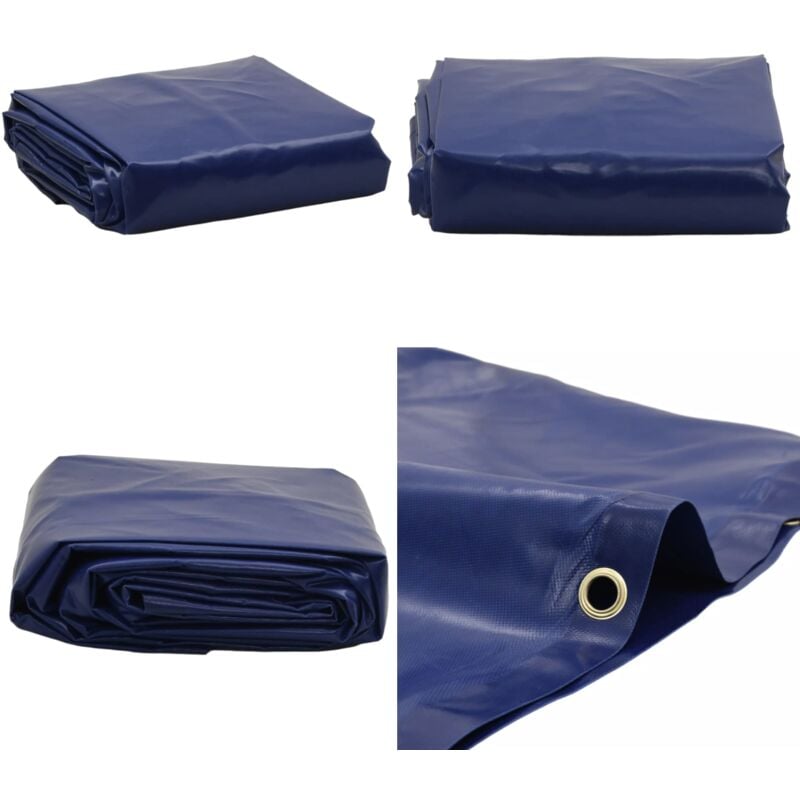 Bâche bleu ø 2,6 m 650 g/m² - Bâche Imperméable - Bâche De Protection - Bâche Bleue - Bâche Extérieure - Bâche Pliable - Home & Living