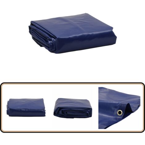 Bâche bleu 5x7 m 650 g/m² - Couverture Imperméable - Bâche De Protection - Bâche Extérieure - Bâche Bleue - Bâche 5x7 Mètres