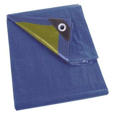 Bache - Bleu/kaki - Résistant - 12 X 15 M
