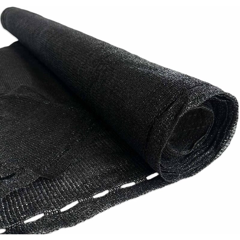 Univers Du Pro - Bâche brise vue 1,5x10 m Noire Polyéthylène renforcée Occultant Jardin