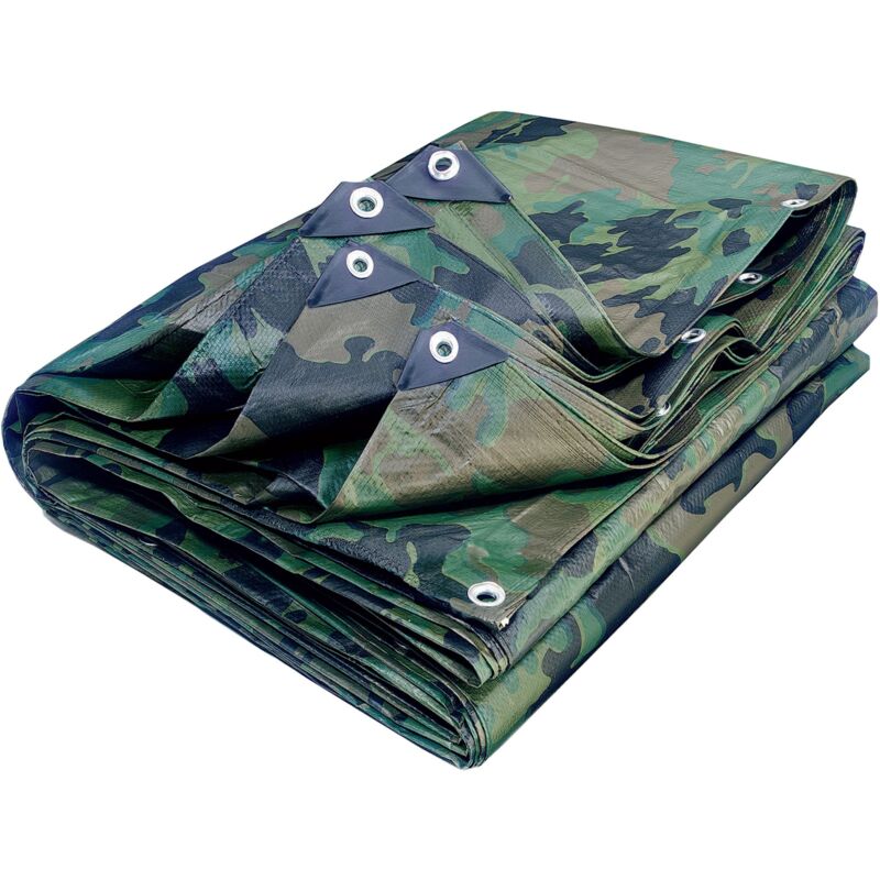 Bâche camouflage 130g/m2 Werkapro 5x8m
