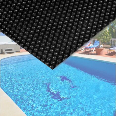 Bàche Couverture Piscine Rectangulaire 140 microns Isolant - Noire. 4x6 m