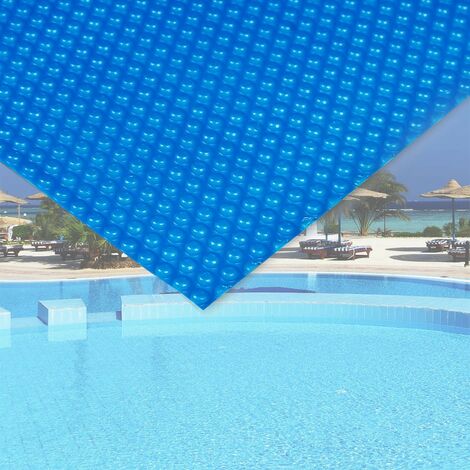 Bàche Couverture Piscine Rectangulaire Isolant - 140 microns Bleue. 5 x 8 m