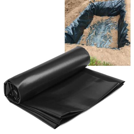Bâche de Bassin PE Noir Durable pour Étangs, Fontaines et Cascades de Jardin
