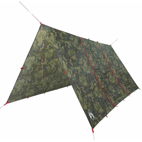 Bâche de camping camouflage 451x420 cm imperméable CFW418308