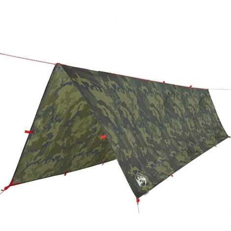 Bâche de camping camouflage 506x306 cm imperméable CFW193999