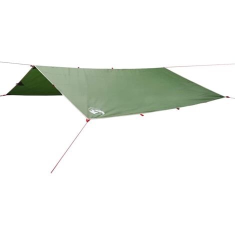 Bâche de camping vert 500x294 cm imperméable CFW234636