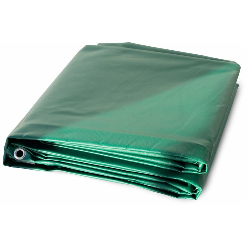 Bâche de protection imperméable 500 g/m² Vert 2 x 3 m - Vert