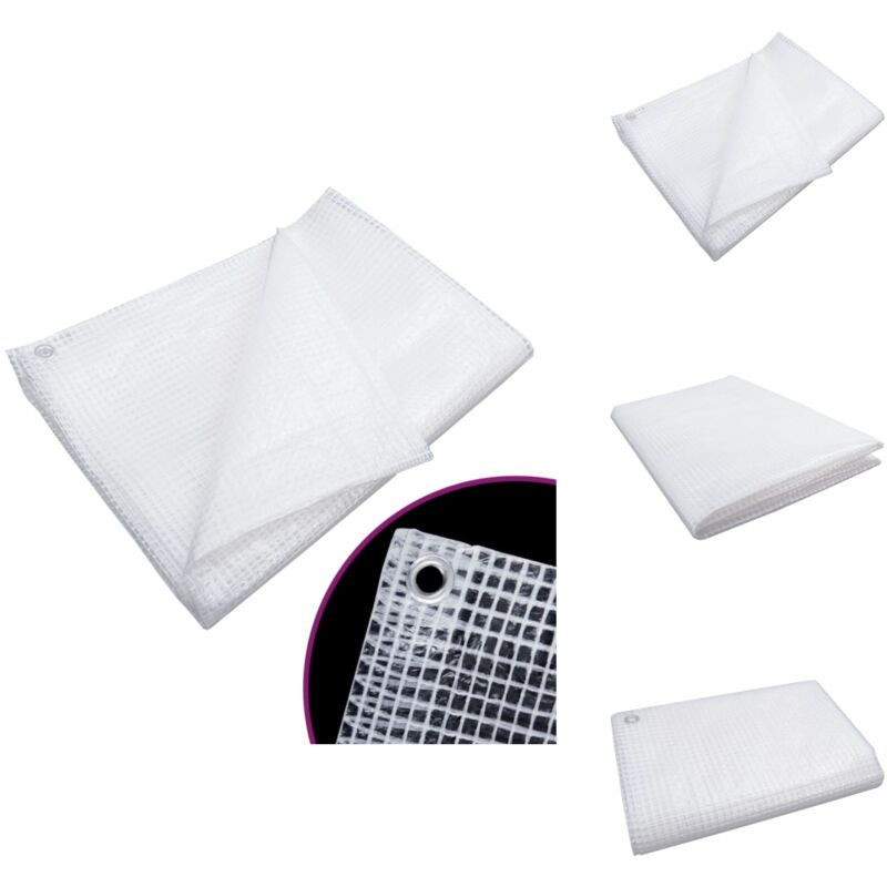 Bâche de gaze 140 g/m² 3x3 m Blanc - Bâche De Protection - Bâche Imperméable - Bâche Toile - Bâche Blanche - Bâche Jardin