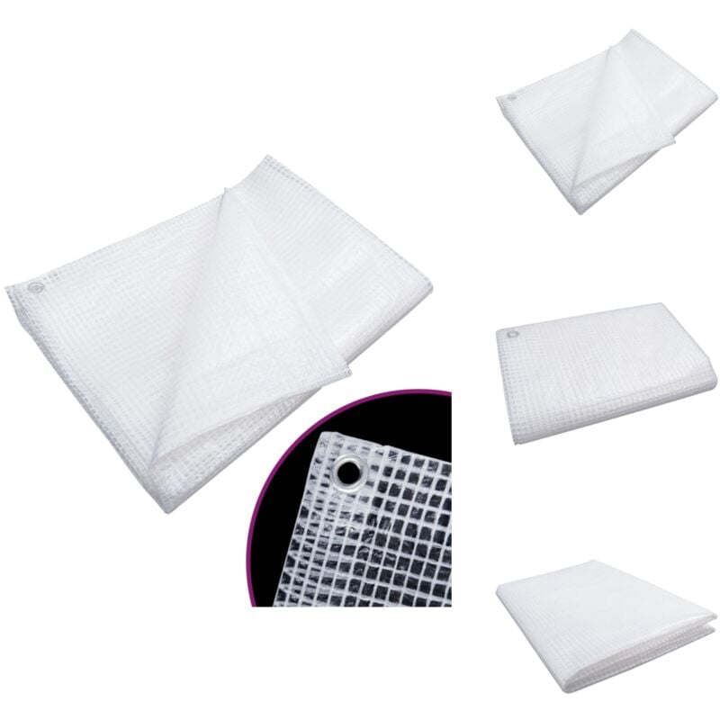 Bâche de gaze 140 g/m² 3x4 m Blanc - Bâche De Protection - Bâche Gazé - Bâche Imperméable - Bâche Pour Serre - Bâche Pour Jardin