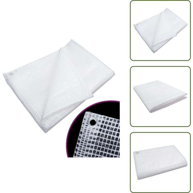Vidaxl - Bâche de gaze 140 g/m² 3x6 m Blanc - Bâche De Gazes - Bâche De Protection - Bâche Imperméable - Bâche Blanche - Bâche 3x6 Mètres