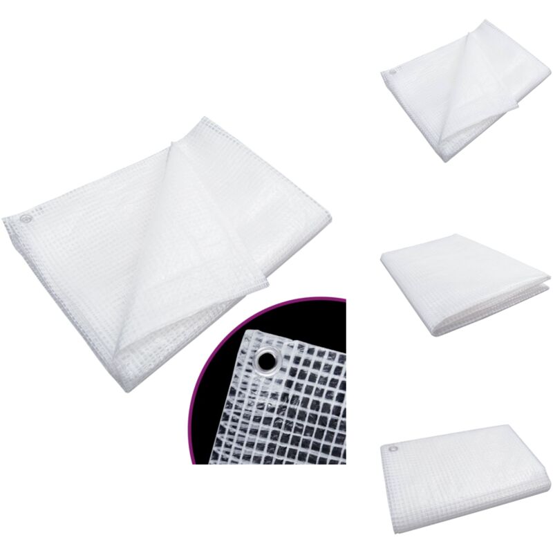 Bâche de gaze 140 g/m² 6x8 m Blanc - Bâche De Protection - Bâche Imperméable - Bâche Toile - Bâche Agricole - Bâche Jardin