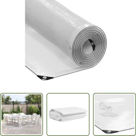 Bâche de jardin -  Bâche transparente avec œillets 4x4 m polyéthylène