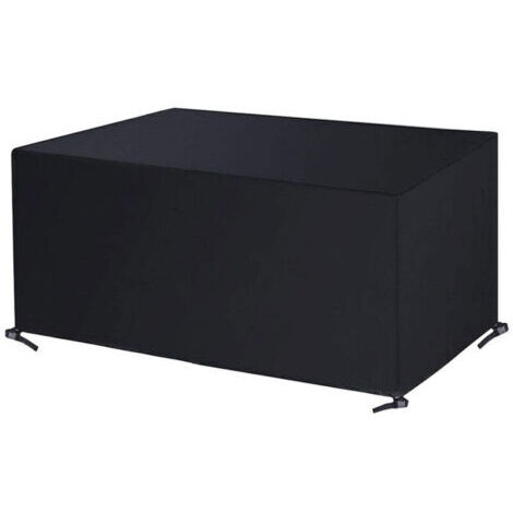 Bâche de Meubles, 213x132x74cm Rectangulaire Housse Canape Exterieur, Housse de Banc de Jardin Imperméable, 420D Oxford Tissu Anti-UV poussière pour Housse Table, Housse de Canapé de Jardin