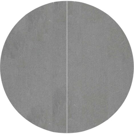 Bâche de piscine gris clair 244 cm géotextile polyester CFW99997