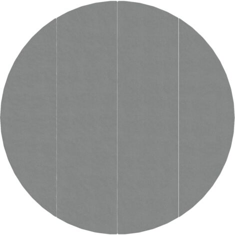 Bâche de piscine gris clair 500 cm géotextile polyester CFW14242