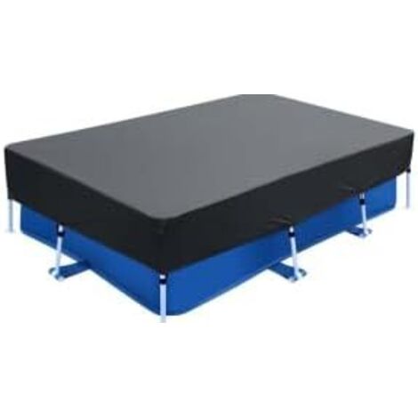 Bâche de piscine rectangulaire - 400 x 215 30 cm Pliable Rectangulaire Été et hiver Pour hors sol Imperméable à la poussière Résistante aux UV