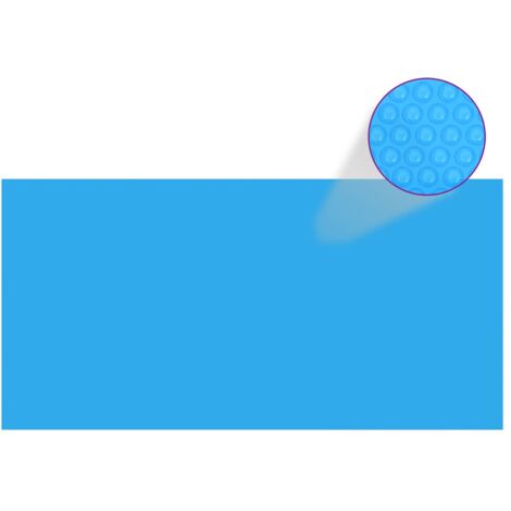 vidaXL Bâche de piscine rectangulaire 732 x 366 cm PE Bleu