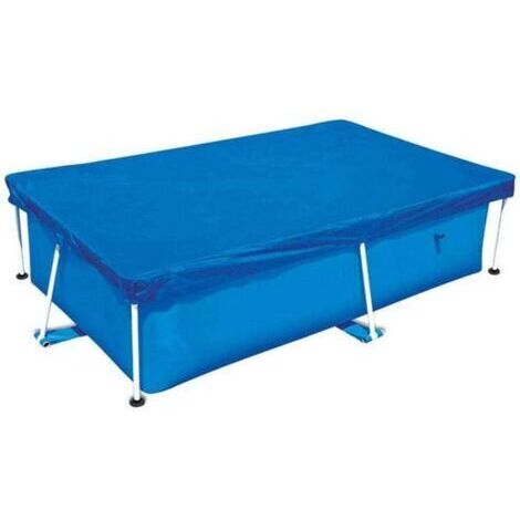 Bâche de piscine, rectangulaire, résistante aux UV, anti-poussière, produits de piscine, bleu - 220 x 150 cm