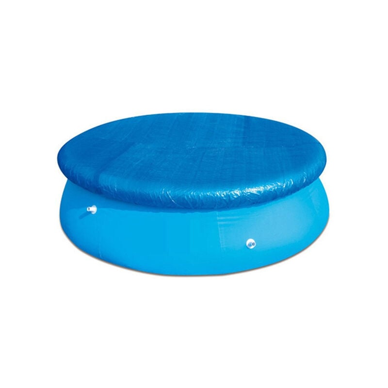 Bâche de piscine ronde 244 cm - Résistant aux uv et aux déchirures - Bâche solaire pour piscine - bleu