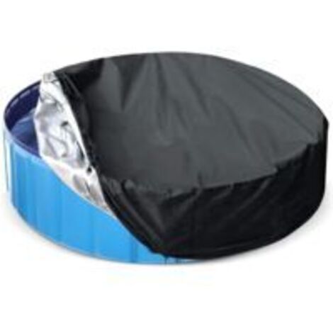 Bâche de piscine ronde facile à installer protection solaire améliorée pour spa, augmente l'absorption d'énergie solaire de votre piscine jusqu'à φ210xH 90cm