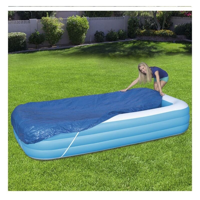 Bâche de piscine Solaire Piscine Rectangulaire, Bâche Solaire Rectangulaire pour Piscine Gonflable Film D'isolation Thermique De Couverture De