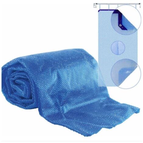Bâche de piscine sur mesure 11 x 5 m – Polyéthylène alvéolé traité anti-UV 400 microns – Découpe facile – Compatible enrouleur – Albon